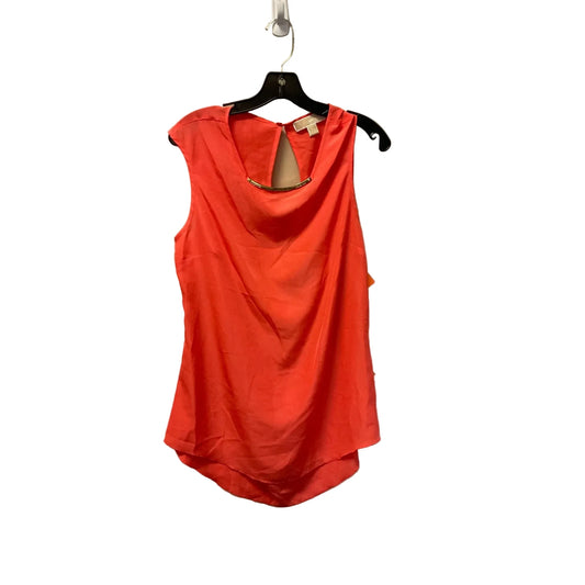 Top Sleeveless By Michael By Michael Kors In Orange, Size: M