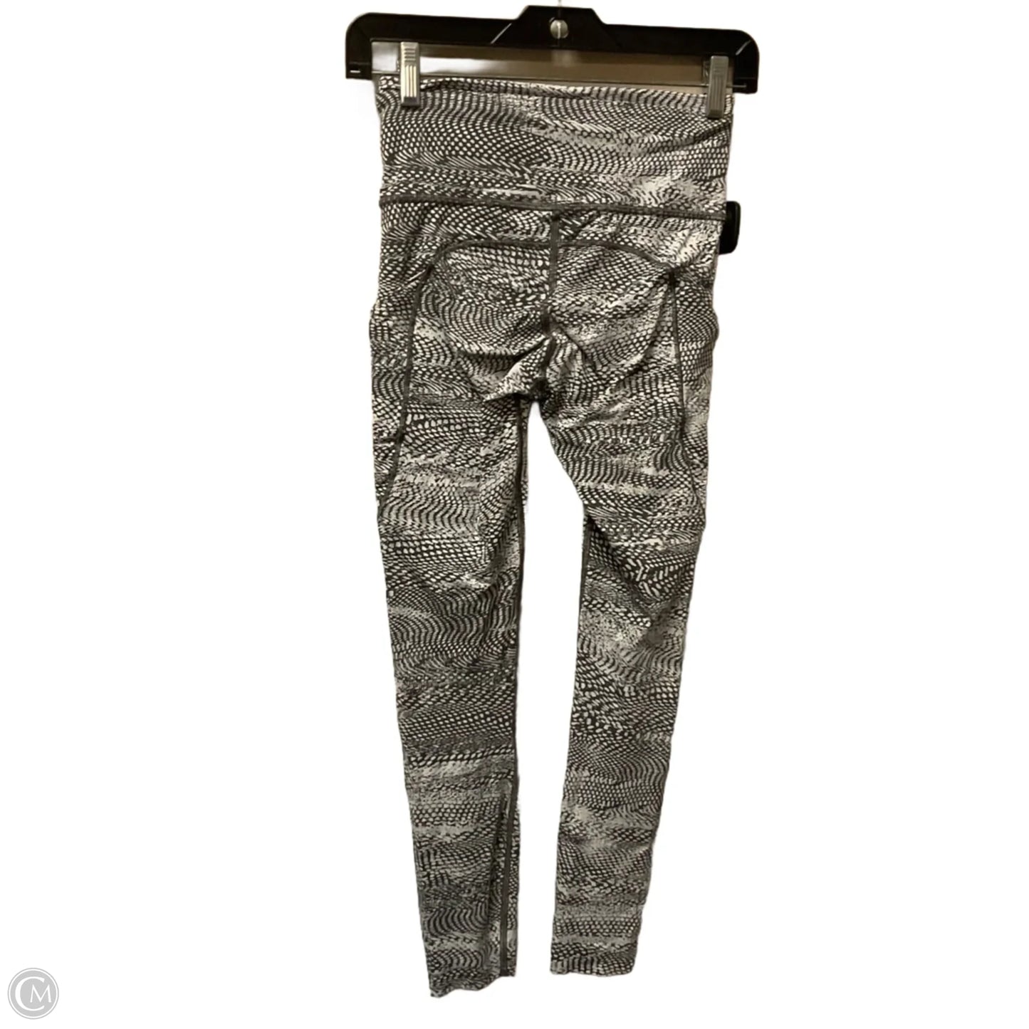 Athletic Leggings By Lululemon In Snakeskin Print, Size: 4