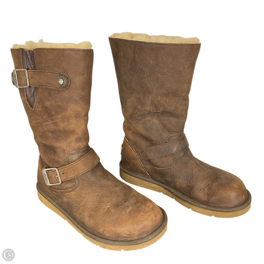 Boots Designer By Ugg In Brown, Size: 8
