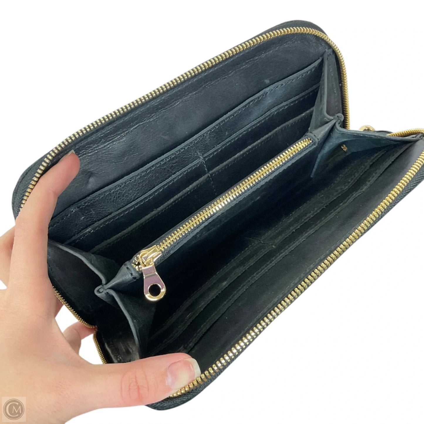 Wallet Leather By Cmc, Size: Large