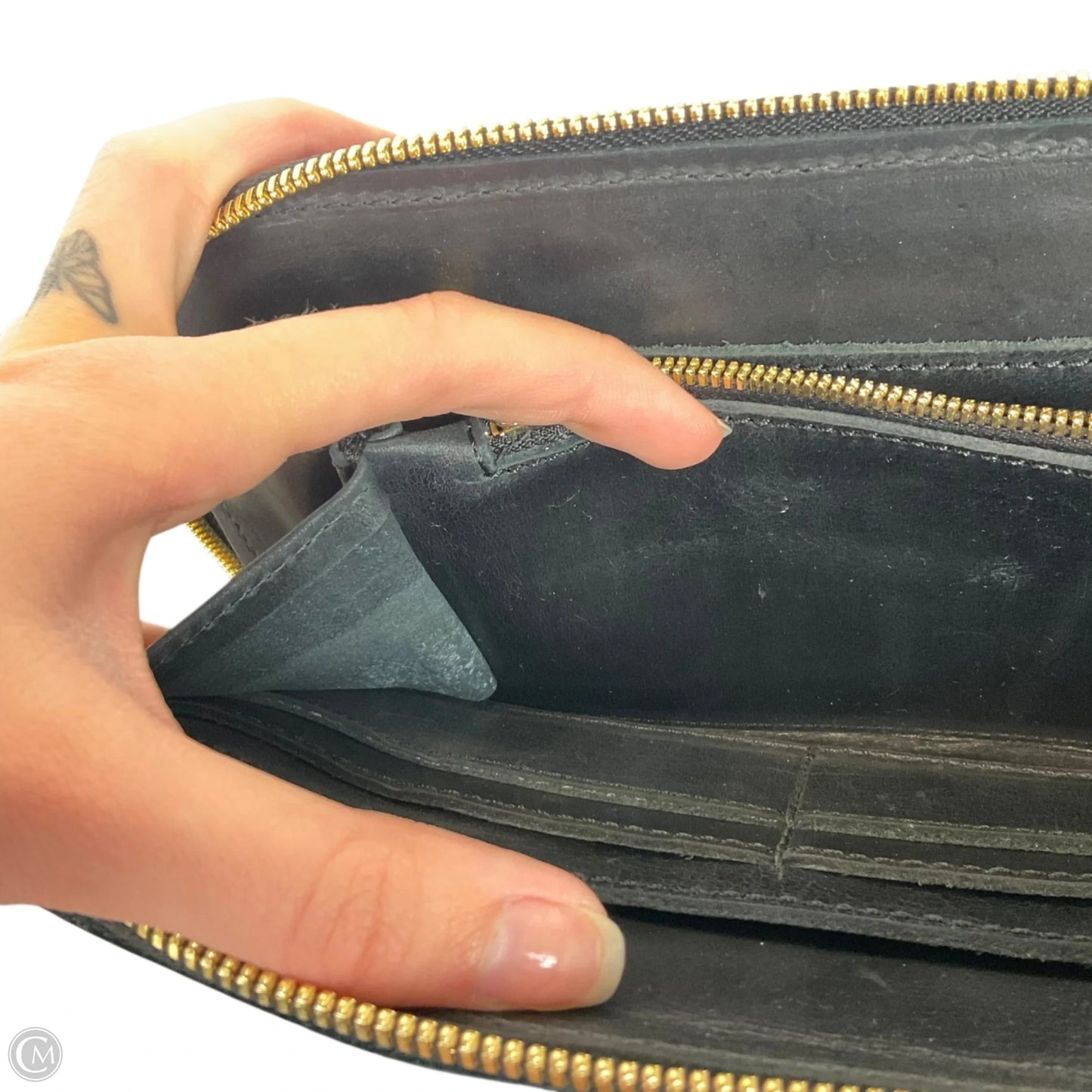 Wallet Leather By Cmc, Size: Large