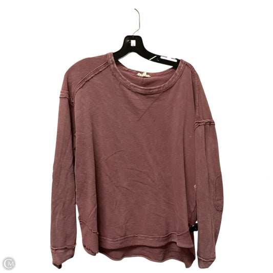 Top Long Sleeve By Easel In Purple, Size: S