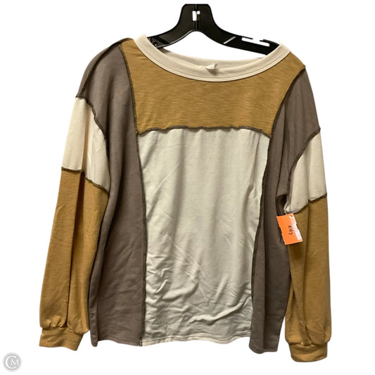 Top Long Sleeve By Bibi In Multi-colored, Size: S