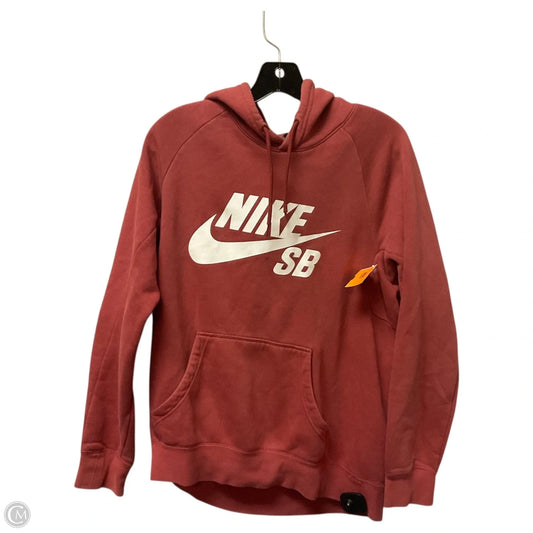 Sweatshirt Hoodie By Nike Apparel In Red, Size: S