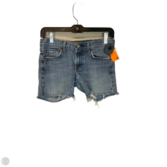 Shorts By 7 For All Mankind In Blue Denim, Size: 4