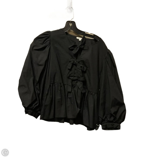 Top Long Sleeve By Jodifl In Black, Size: S