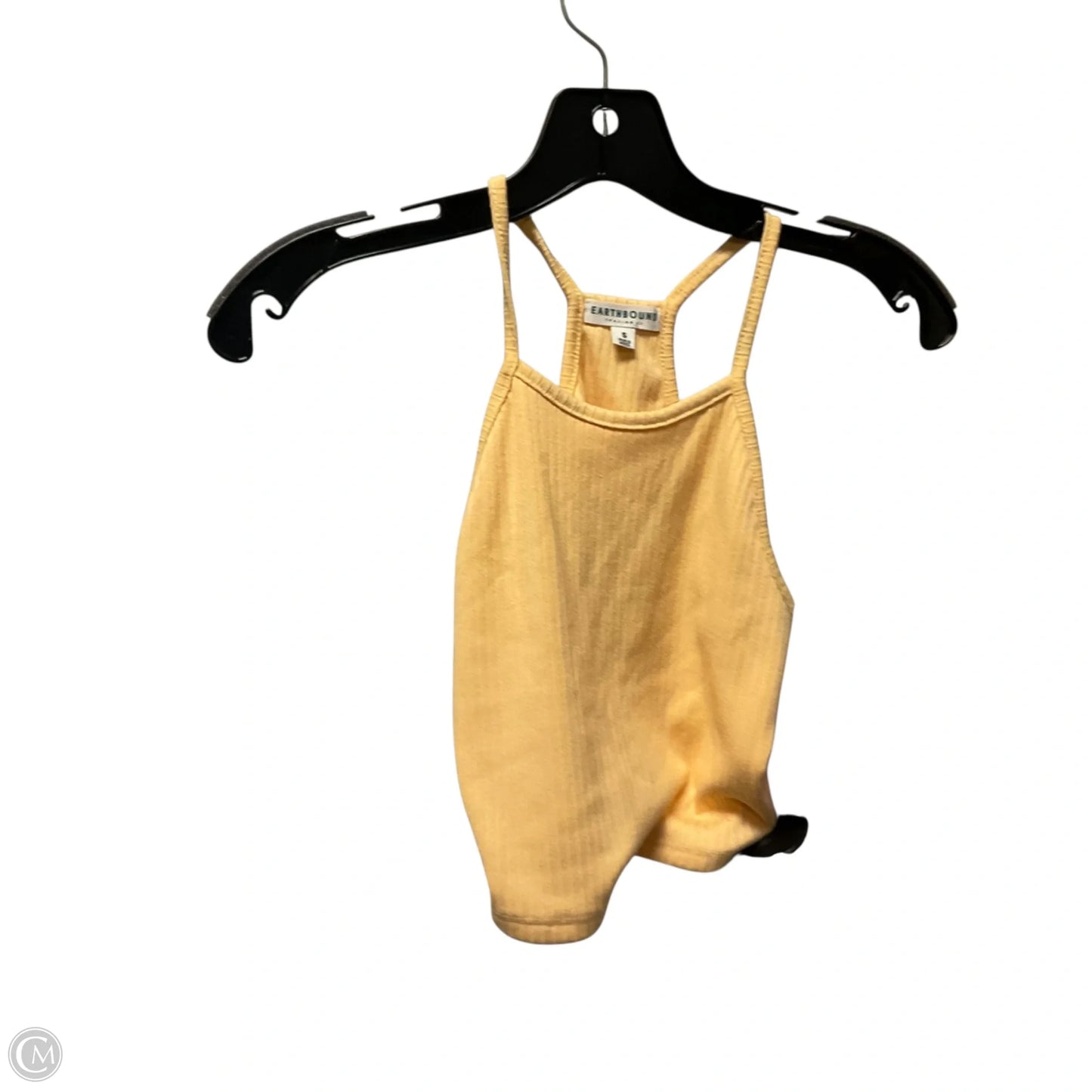 Top Sleeveless By Earthbound In Yellow, Size: S