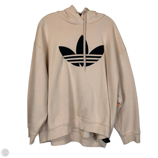 Sweatshirt Hoodie By Adidas In Peach, Size: Xl