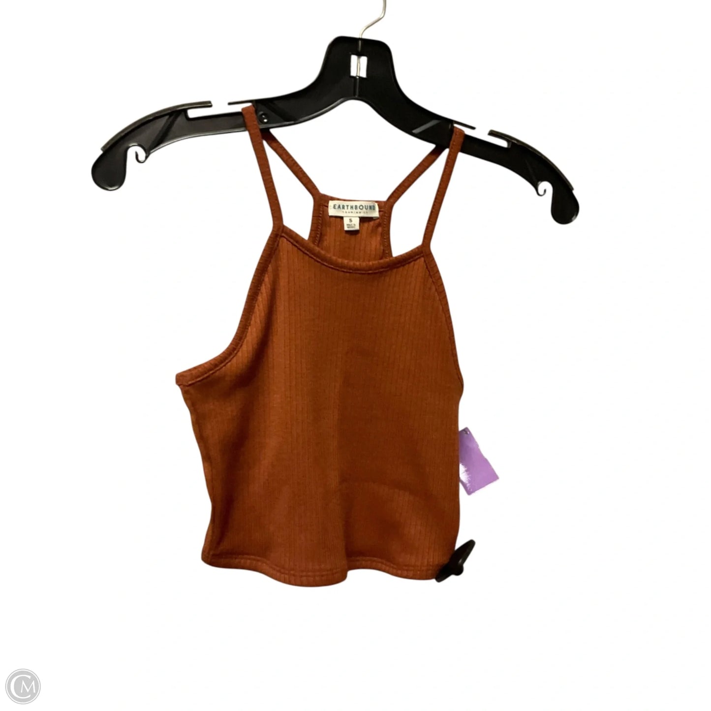 Top Sleeveless By Earthbound In Orange, Size: S