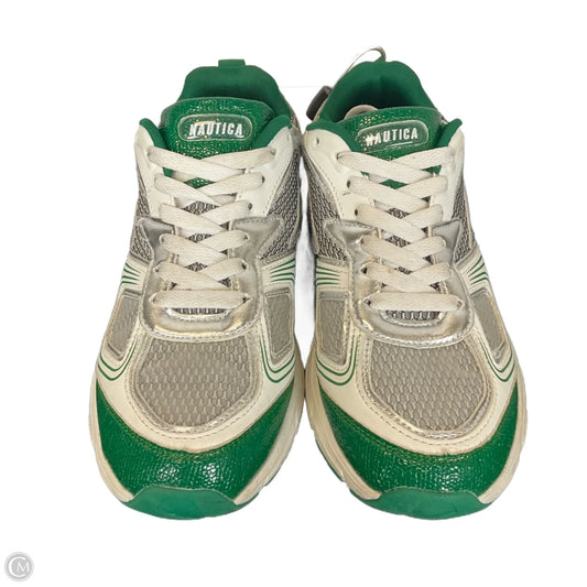 Shoes Sneakers By Nautica In Green & Tan, Size: 8