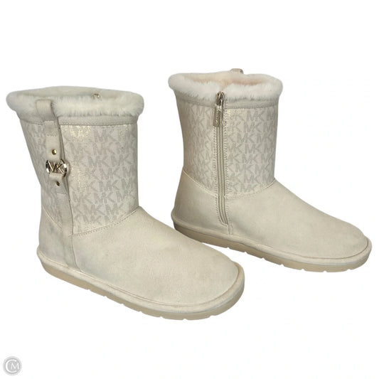 Boots Mid-calf Flats By Michael By Michael Kors In White, Size: 5