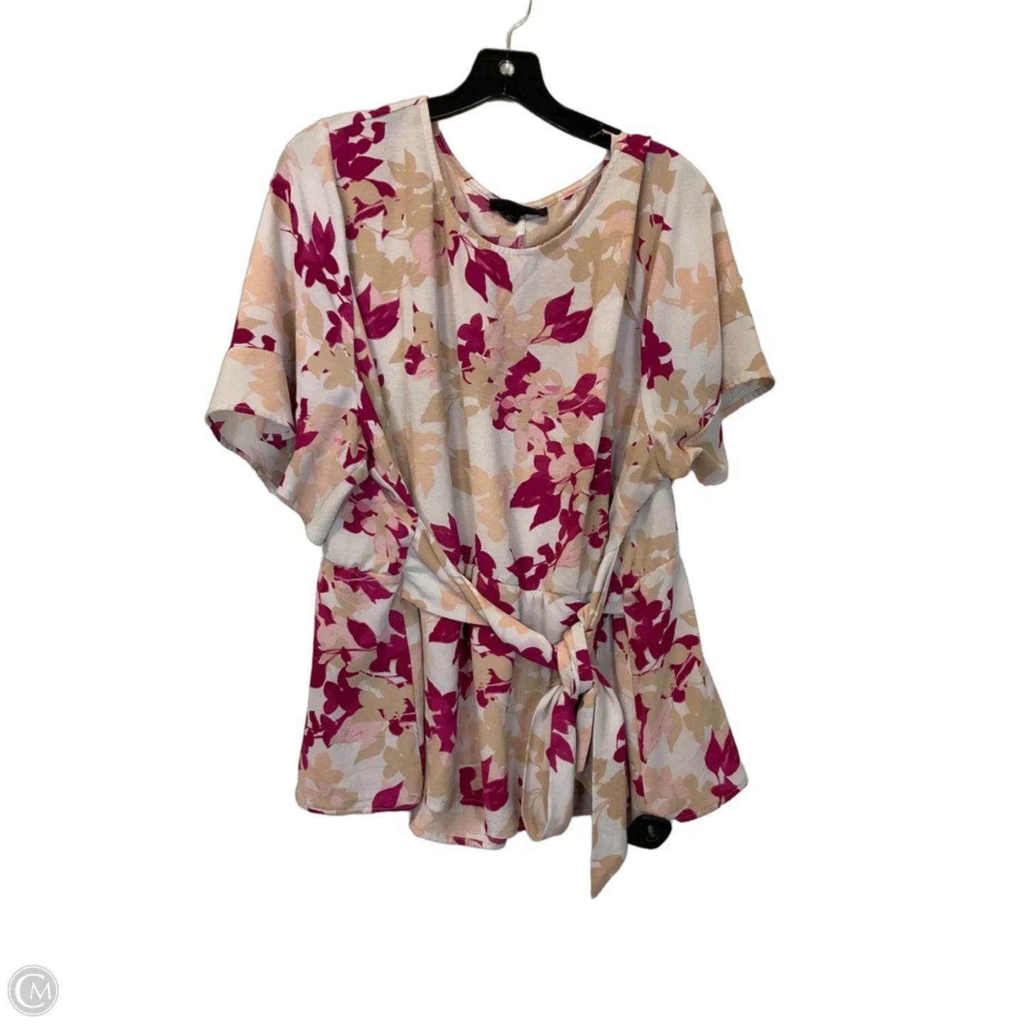 Top Short Sleeve By Lane Bryant In Floral Print, Size: 3x