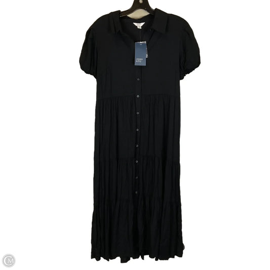 Dress Casual Midi By Crown And Ivy In Black, Size: S