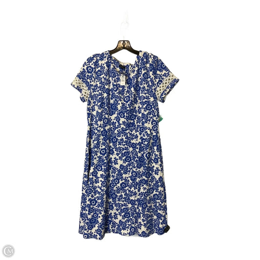 Dress Casual Midi By Talbots In Blue, Size: Xl