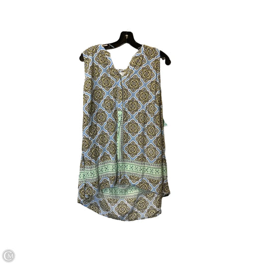 Top Sleeveless By Crown And Ivy In Blue, Size: 3x