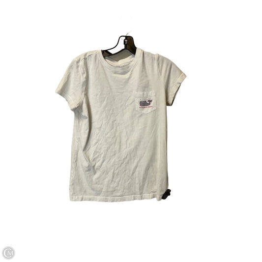 Top Short Sleeve Basic By Vineyard Vines In White, Size: S