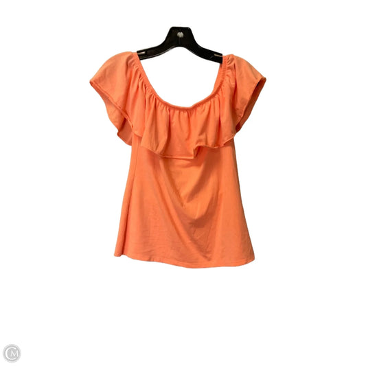 Top Short Sleeve Designer By Lilly Pulitzer In Orange, Size: Xs