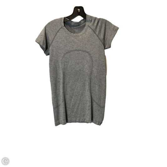Top Short Sleeve By Lululemon In Grey, Size: S