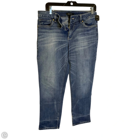 Jeans Straight By White House Black Market In Blue Denim, Size: 10