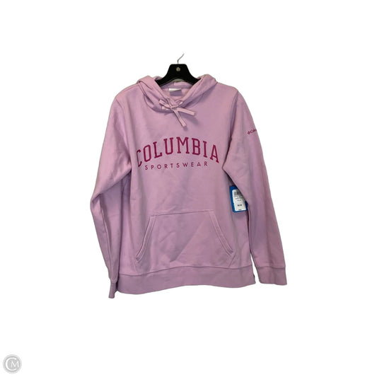 Sweatshirt Hoodie By Columbia In Purple, Size: L