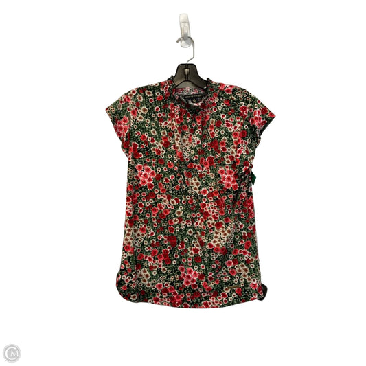 Top Sleeveless By Adrienne Vittadini In Floral Print, Size: M