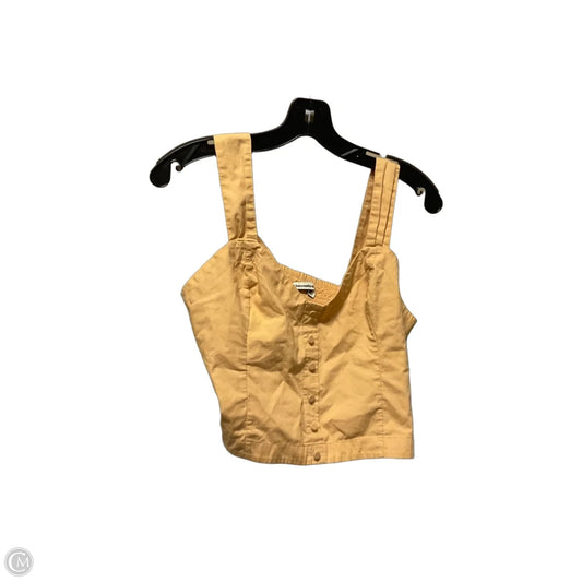 Top Sleeveless By Abercrombie And Fitch In Yellow, Size: L