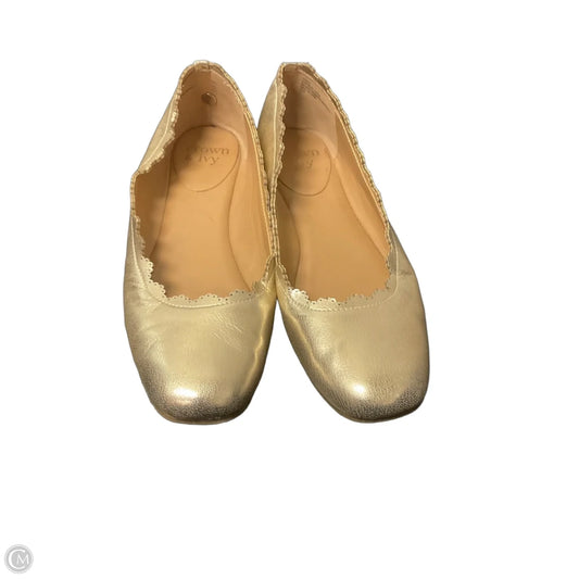 Shoes Flats By Crown And Ivy In Gold, Size: 8.5