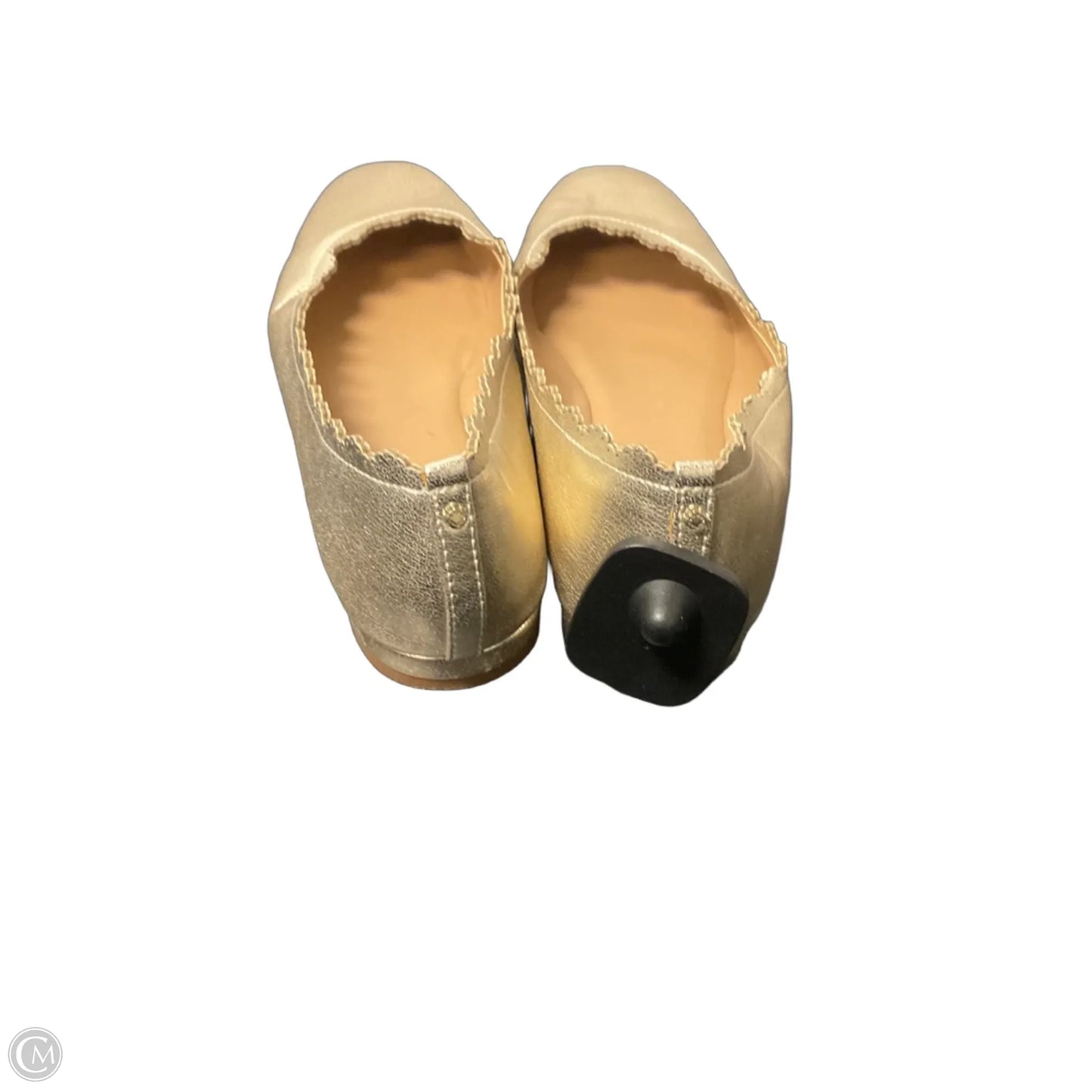Shoes Flats By Crown And Ivy In Gold, Size: 8.5