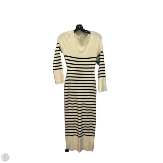 Dress Casual Maxi By Commense In Striped Pattern, Size: S