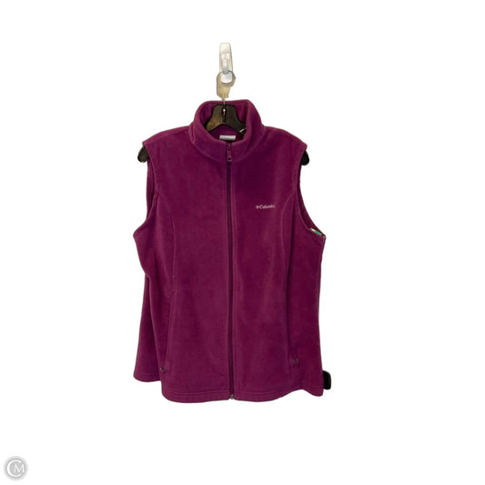 Vest Fleece By Columbia In Purple, Size: Xl