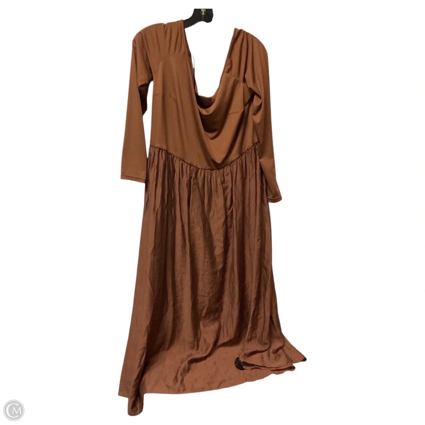 Dress Casual Maxi By H&m In Brown, Size: Xl