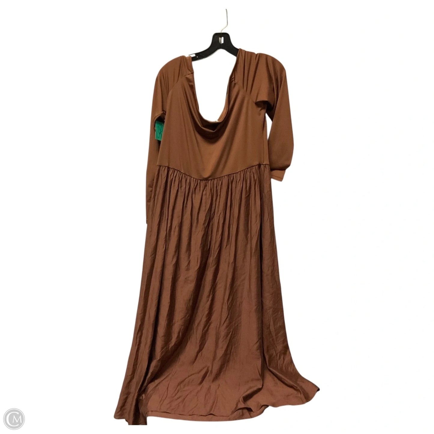Dress Casual Maxi By H&m In Brown, Size: Xl