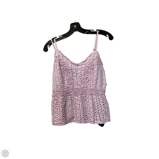 Top Sleeveless By Japna In Purple, Size: L