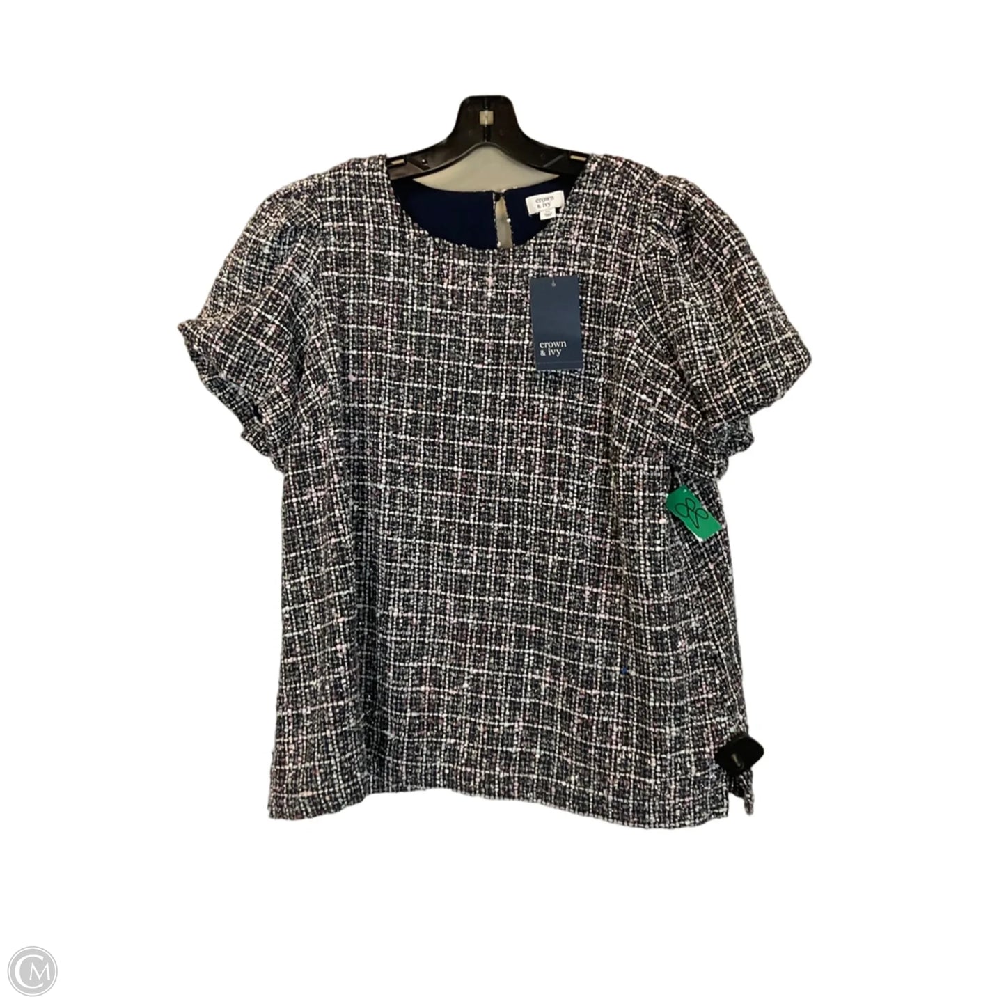 Top Short Sleeve By Crown And Ivy In Black, Size: Xl