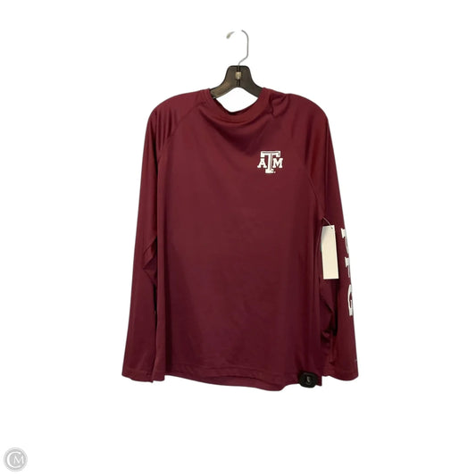 Top Long Sleeve By Columbia In Red, Size: S