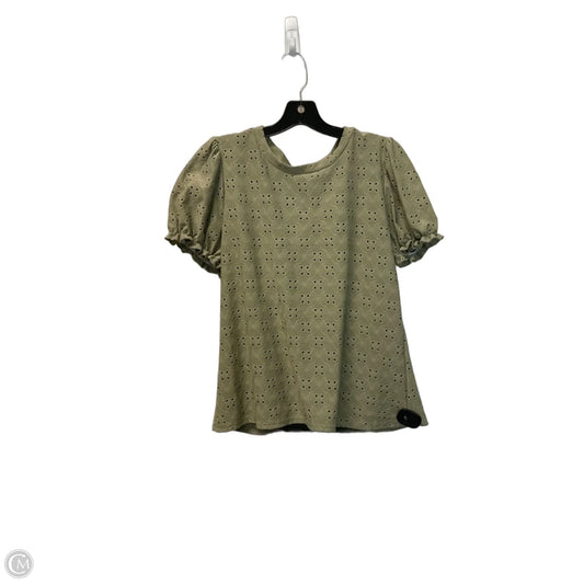Top Short Sleeve By Les Amis In Green, Size: M