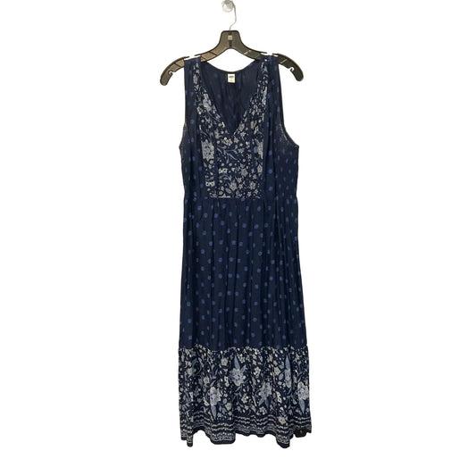 Dress Casual Maxi By Old Navy In Blue, Size: L