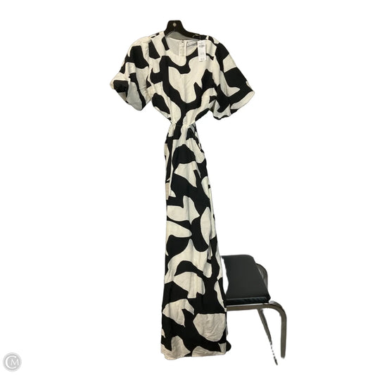 Dress Casual Maxi By Abercrombie And Fitch In Black & White, Size: Xs