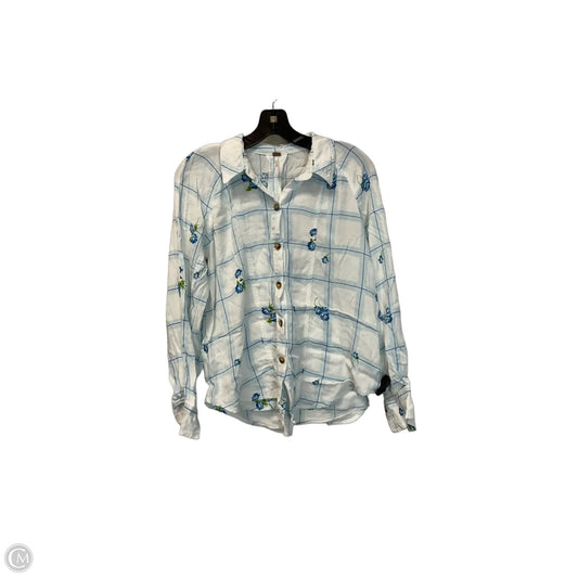 Top Long Sleeve By Free People In Blue, Size: S