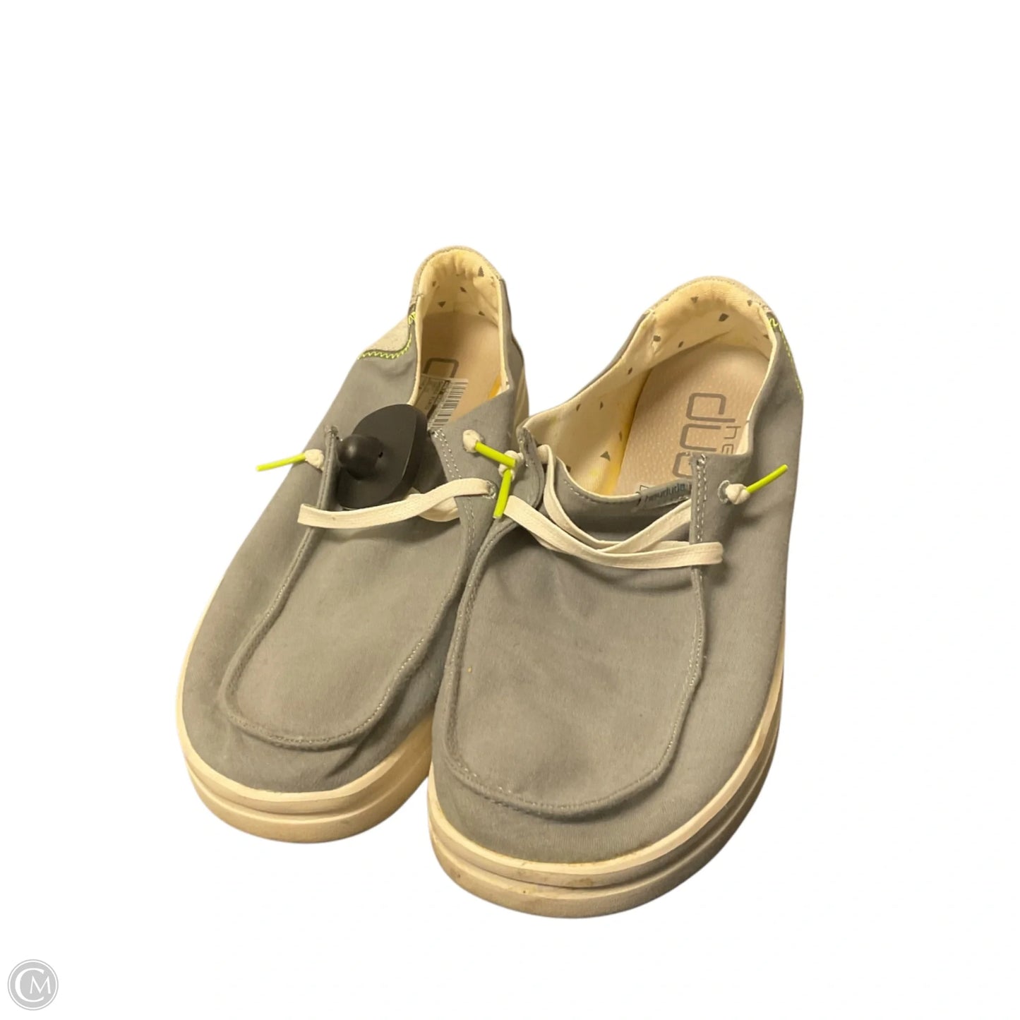 Shoes Flats By Hey Dude In Grey, Size: 9