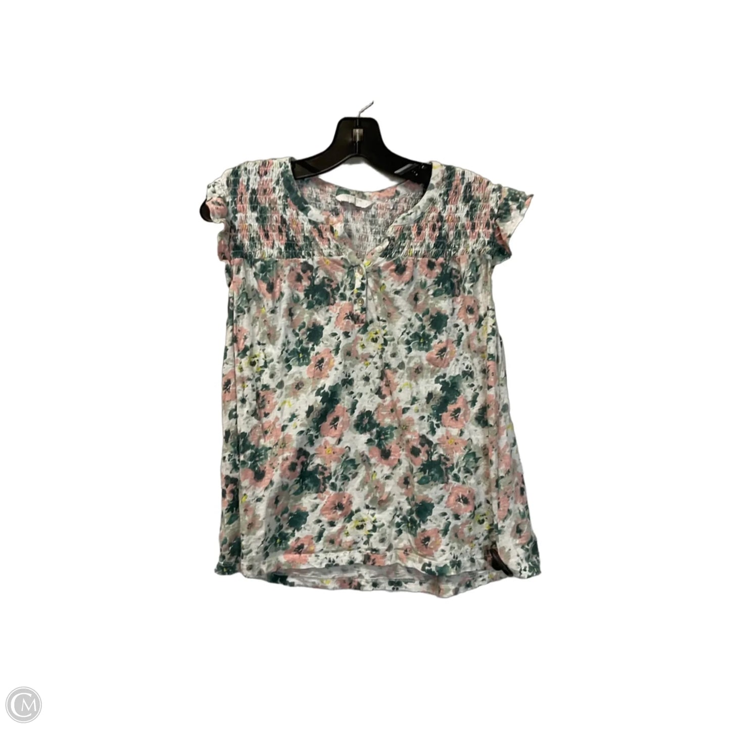 Top Sleeveless By Lucky Brand In Floral Print, Size: L