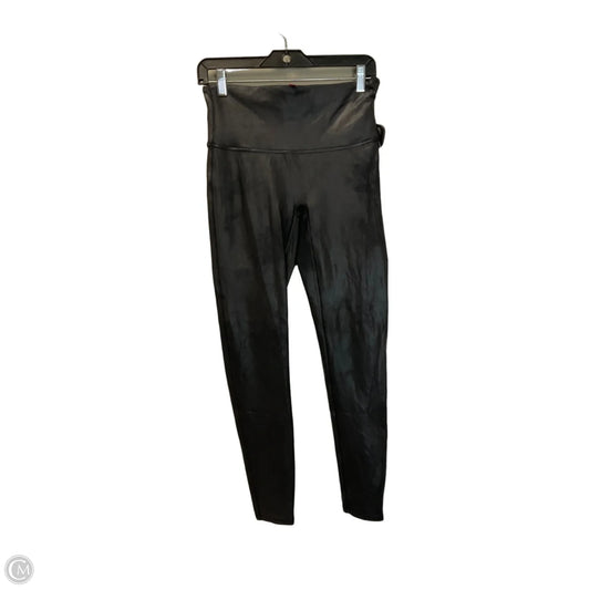 Athletic Leggings By Spanx In Black, Size: L
