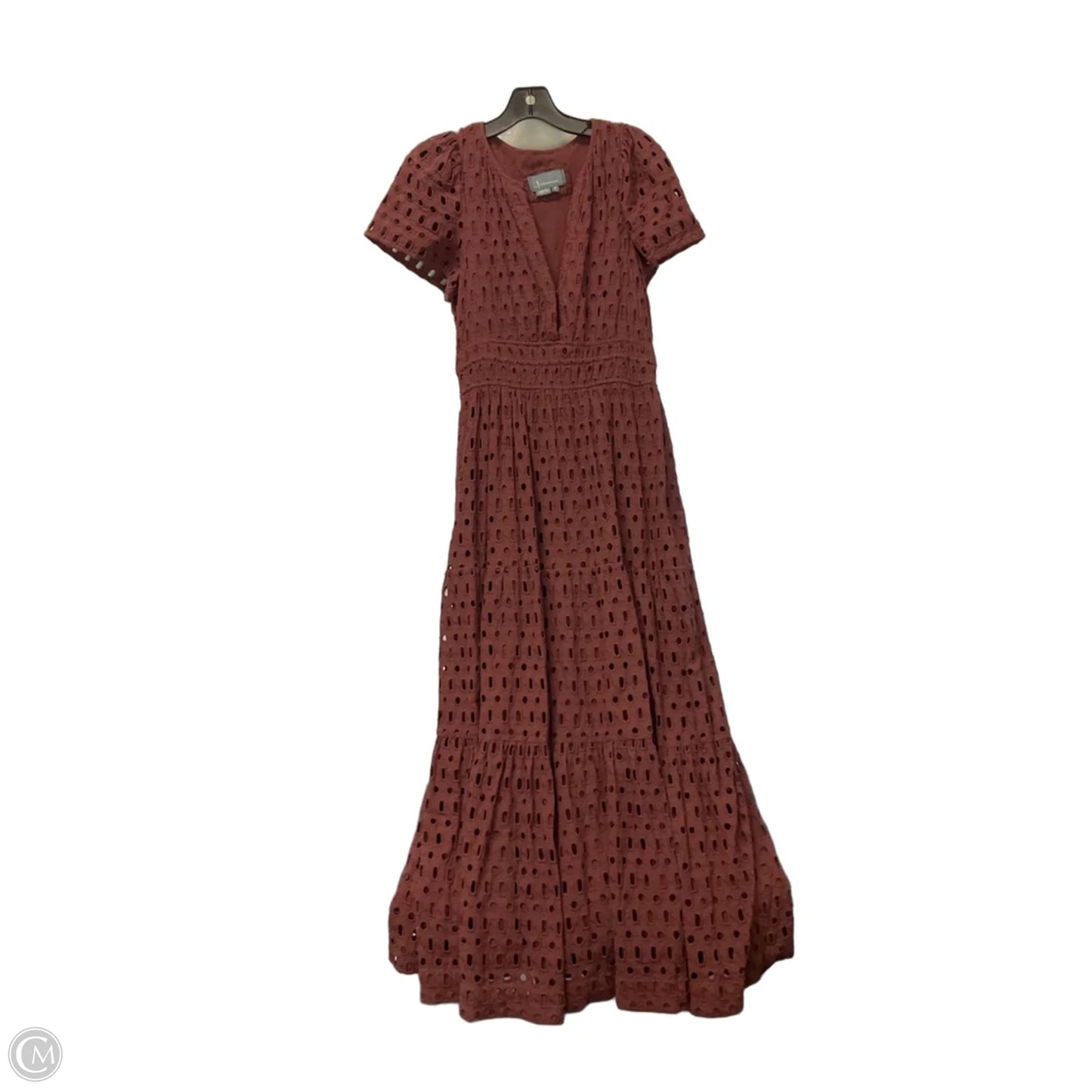 Dress Casual Maxi By Anthropologie In Maroon, Size: S