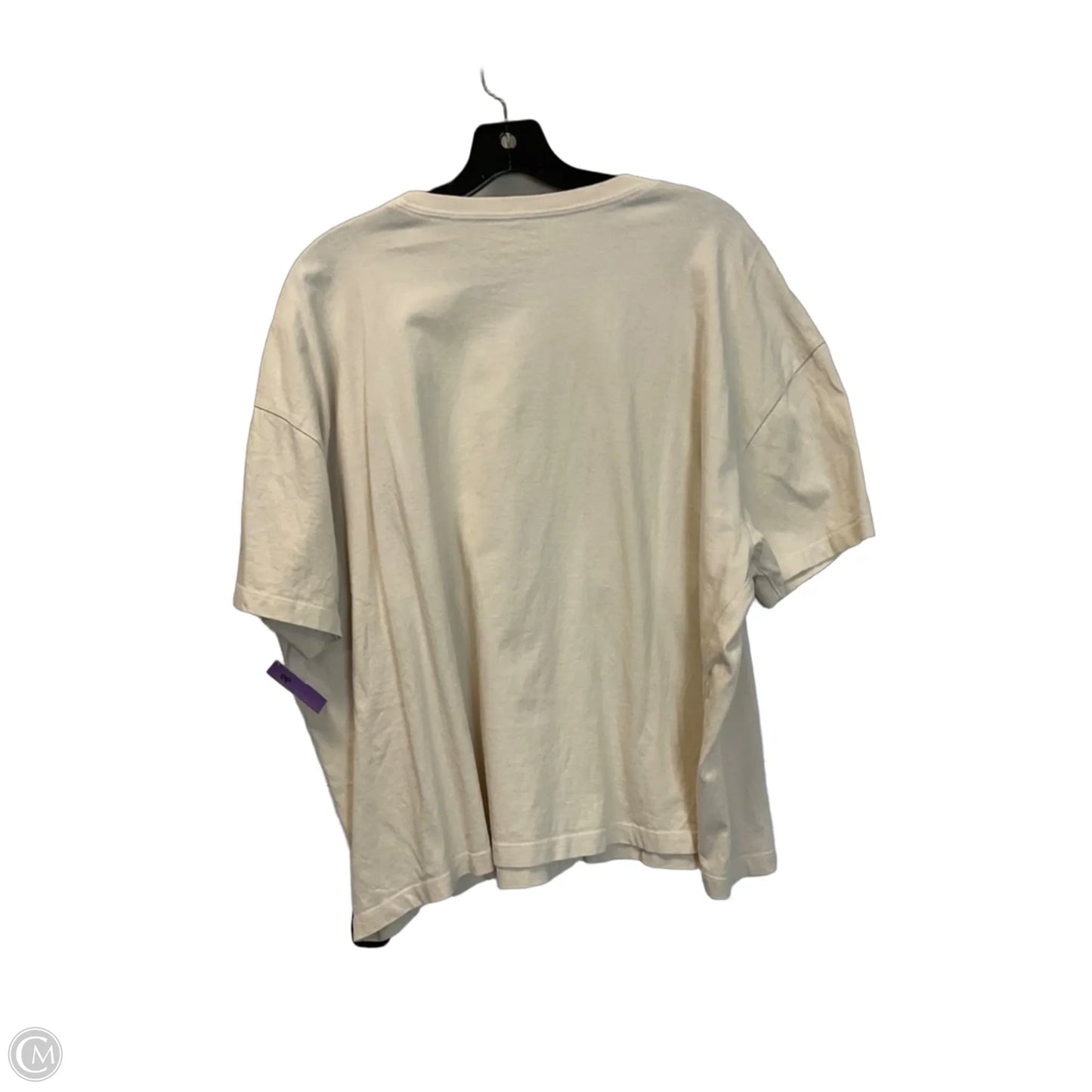 Top Short Sleeve Basic By Life Is Good In Cream, Size: Xxl
