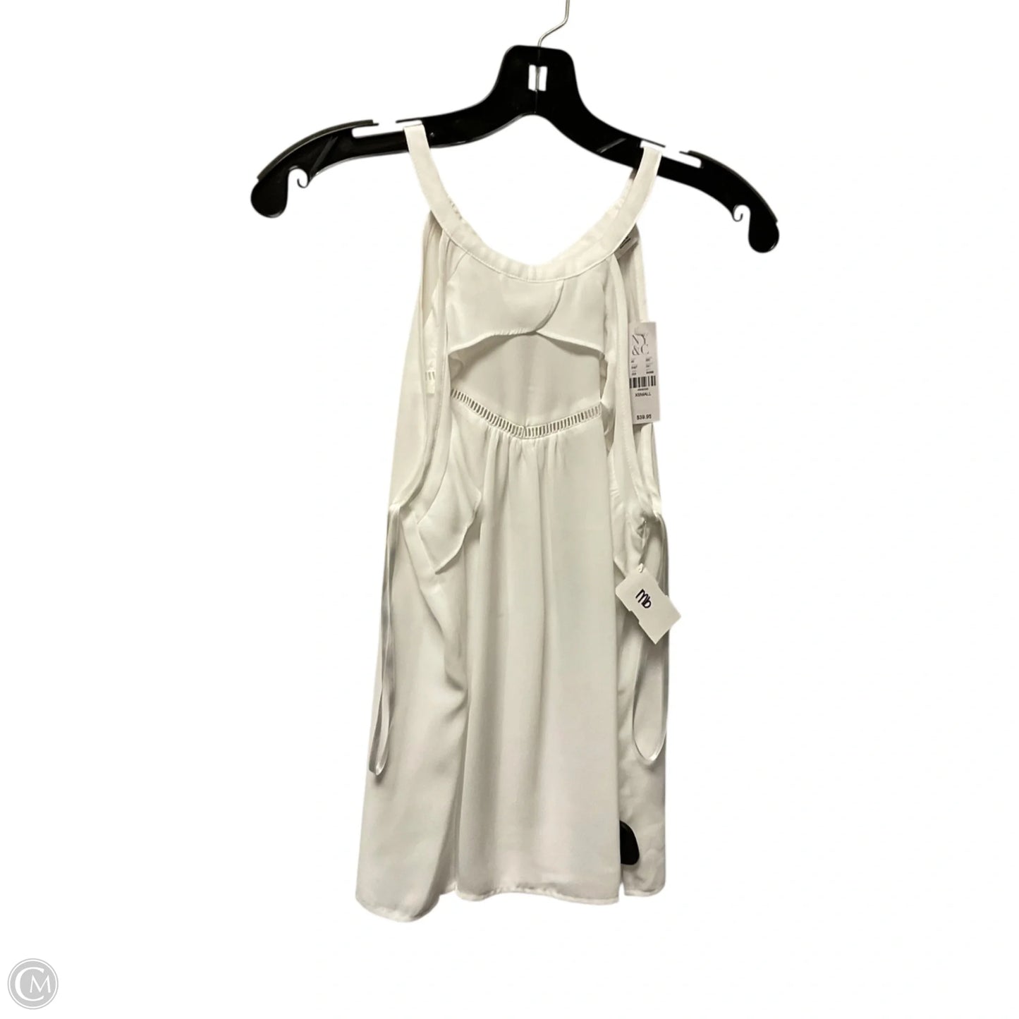 Top Sleeveless By New York And Co In White, Size: Xs