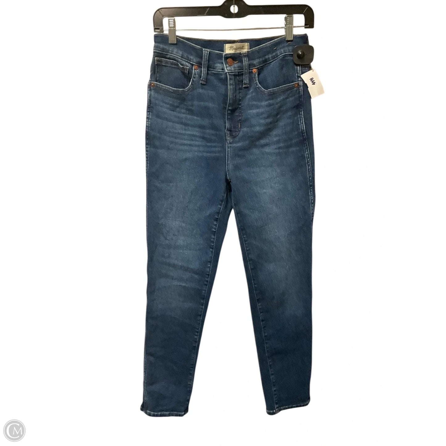 Jeans Skinny By Madewell In Blue Denim, Size: 4