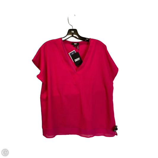 Top Sleeveless By Dkny In Pink, Size: M