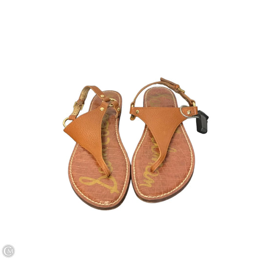 Sandals Flats By Sam Edelman In Brown, Size: 7.5