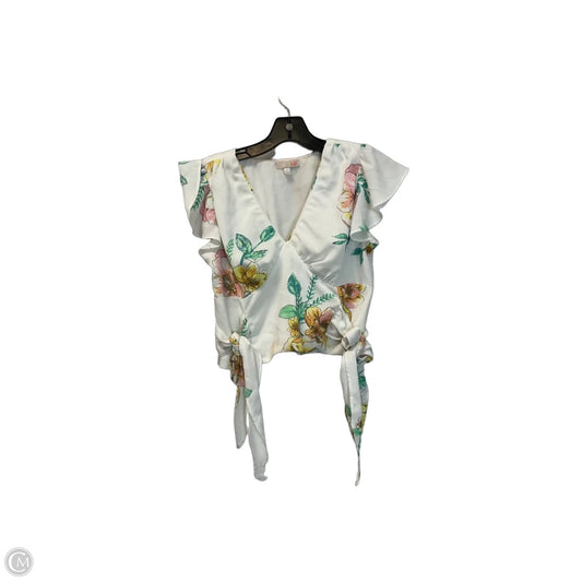 Top Short Sleeve By Gianni Bini In White, Size: S