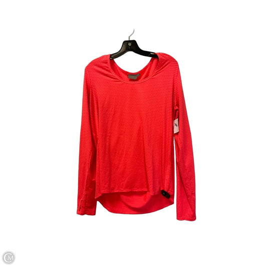Athletic Top Long Sleeve Collar By Athleta In Pink, Size: Xl